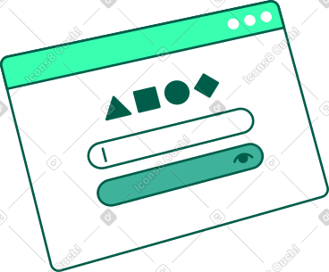 Password entry window PNG, SVG