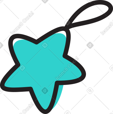 Christmas ornament star PNG, SVG