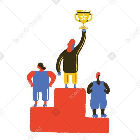 Champion Illustration in PNG, SVG