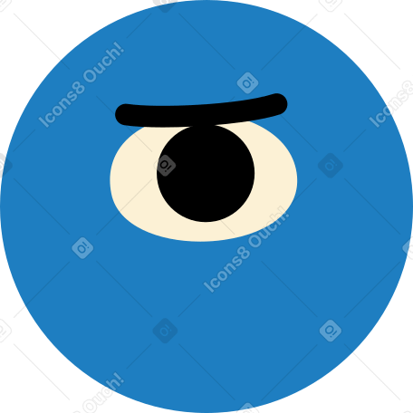 one-eyed smiley Illustration in PNG, SVG