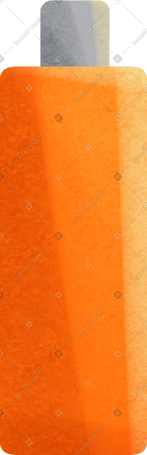 tall orange bottle PNG, SVG