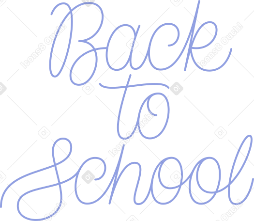 lettering back to school Illustration in PNG, SVG