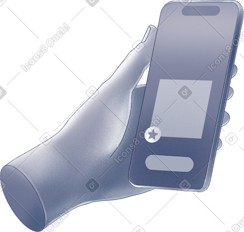 hand holding phone PNG, SVG