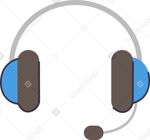support headphones Illustration in PNG, SVG