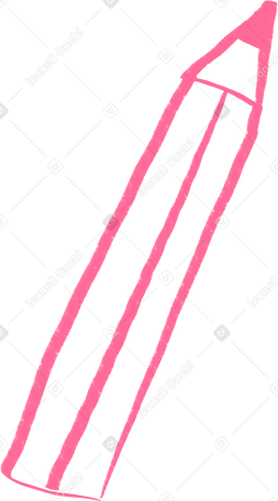 pink lined pencil Illustration in PNG, SVG