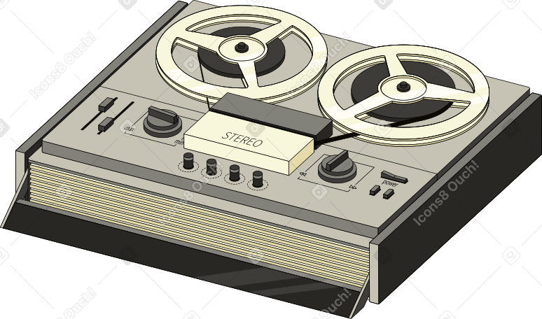 卷盘式磁带录音机 PNG, SVG