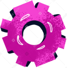 pink textured gear в PNG, SVG