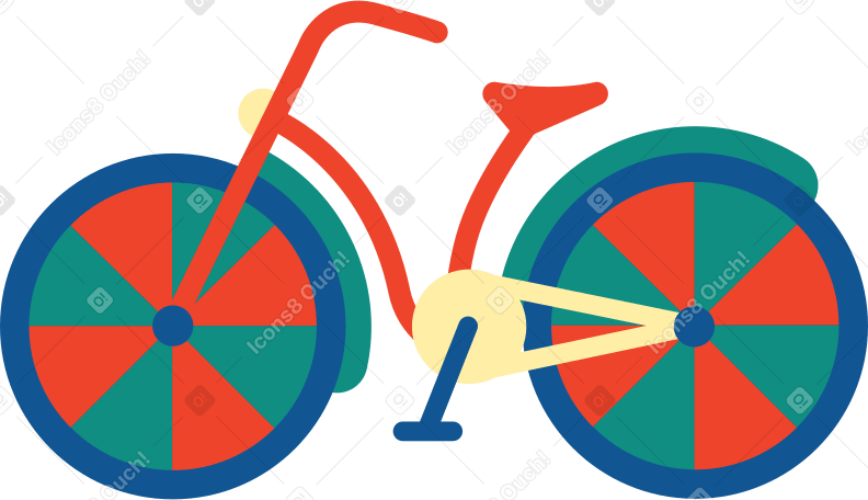 bicycle Illustration in PNG, SVG