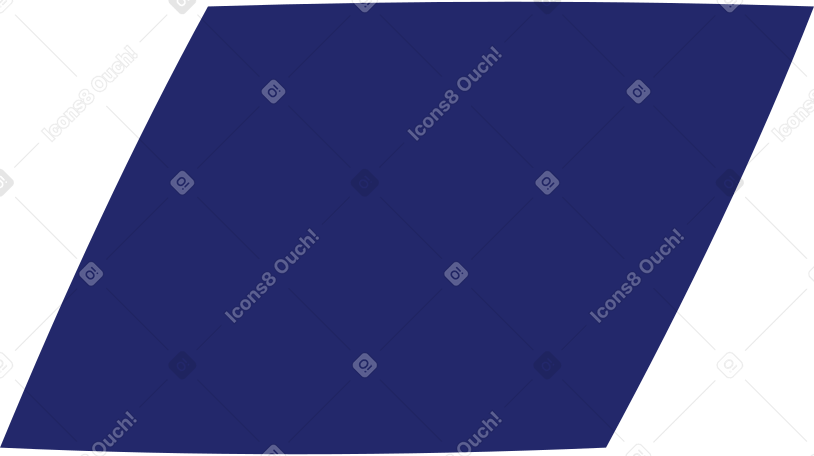 parallelogram dark blue PNG, SVG