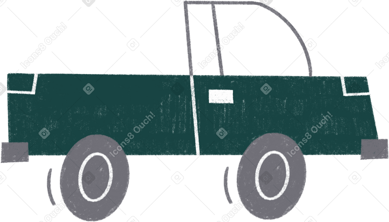 green truck Illustration in PNG, SVG