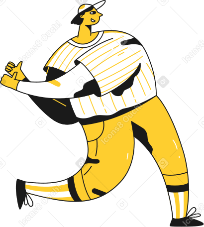 baseball player no bat PNG, SVG