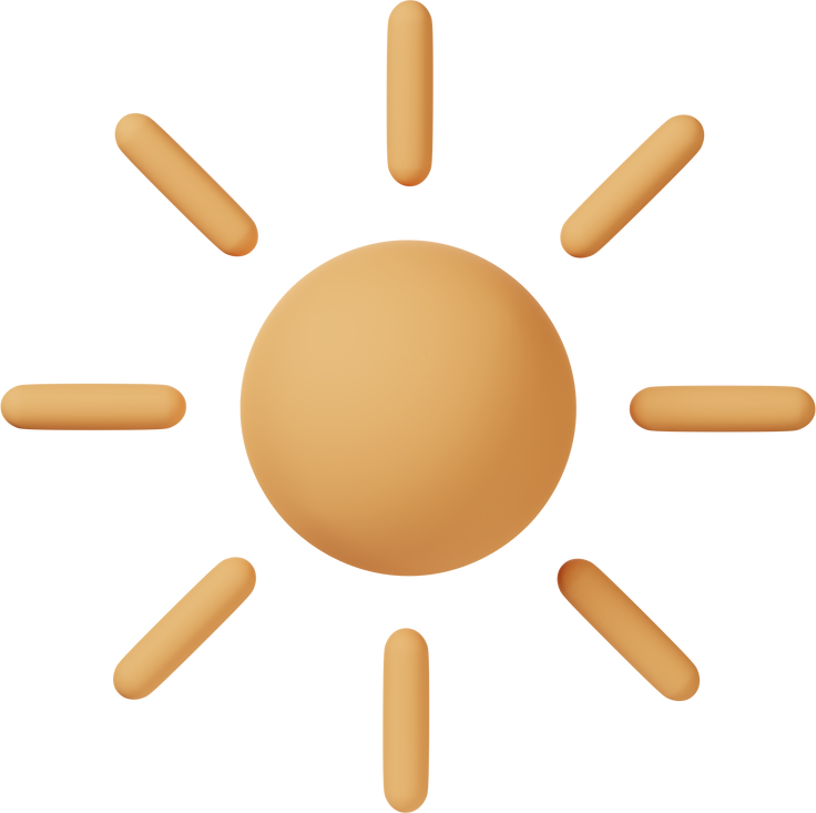 太阳插图、图像，PNG、SVG格式。