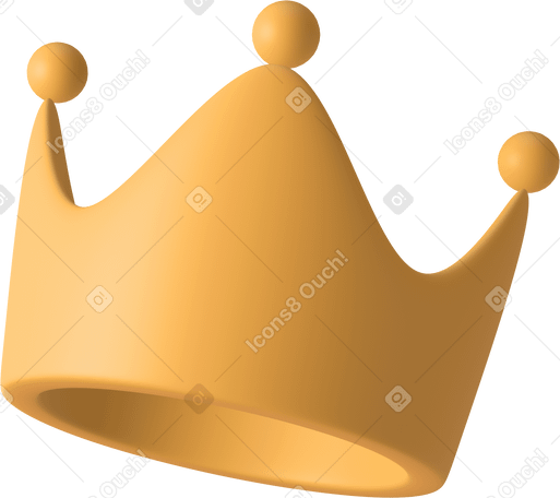 3D Pente de la couronne PNG, SVG