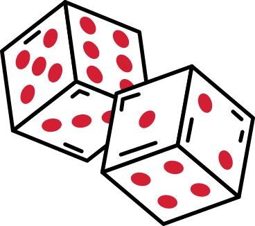 Two dices PNG, SVG