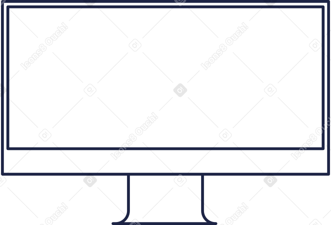 monitor Illustration in PNG, SVG