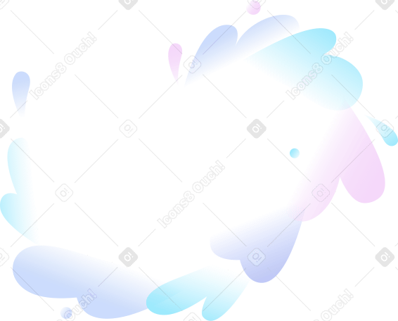 円弧状に配置された冷たい飛沫 PNG、SVG