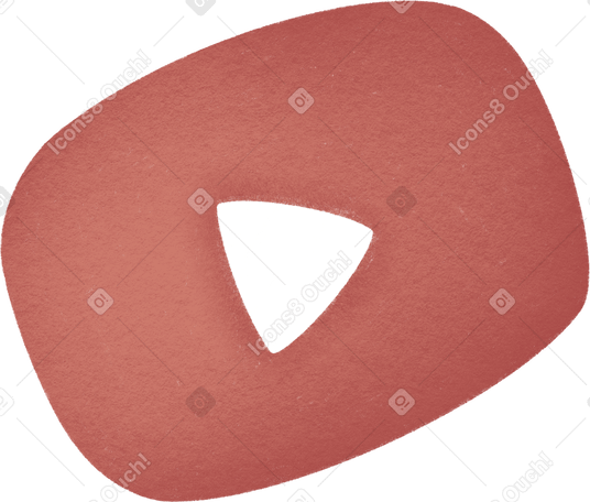 red button youtube PNG, SVG