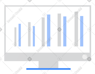 Screen with graph PNG, SVG