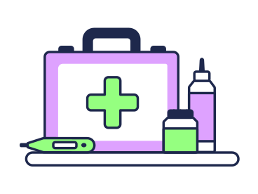 First aid kit for emergency medicine PNG, SVG