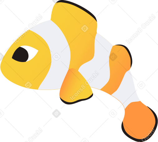 рыба-клоун амфиприон в PNG, SVG