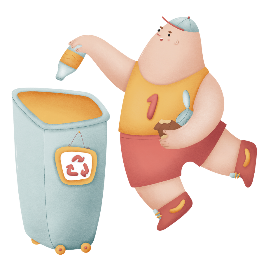 Recycling Illustration in PNG, SVG