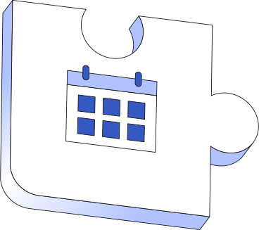 part of puzzle with calendar icon PNG, SVG