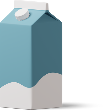 Blue milk carton PNG, SVG