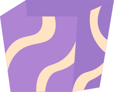 Caja morada con lineas onduladas PNG, SVG