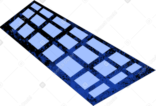 blue keyboard Illustration in PNG, SVG