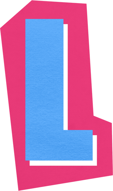 Collage capital letter l PNG, SVG