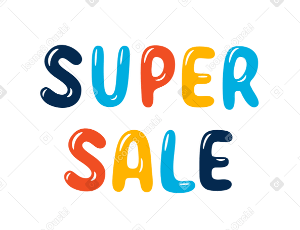 super sale Illustration in PNG, SVG