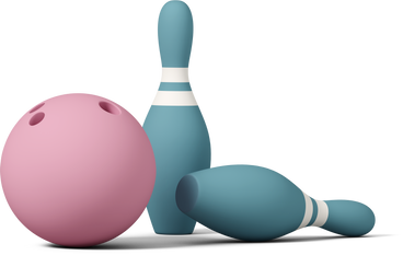 bowling ball and pin PNG, SVG