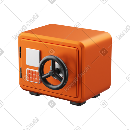 3D deposit safe PNG, SVG