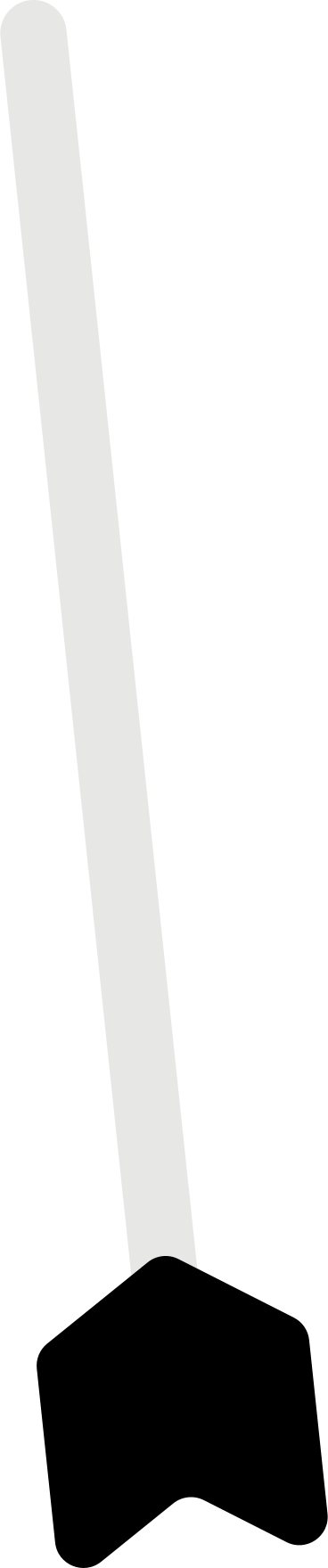 arrow shaft with fletching PNG, SVG