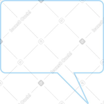 White square speech bubble PNG, SVG