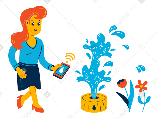 Automatic watering Illustration in PNG, SVG