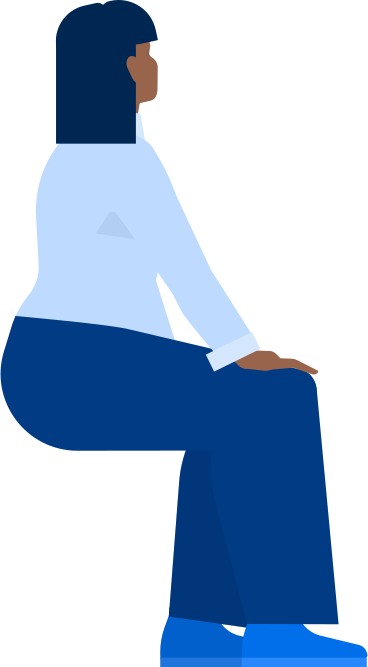 woman plus size sitting back view PNG, SVG