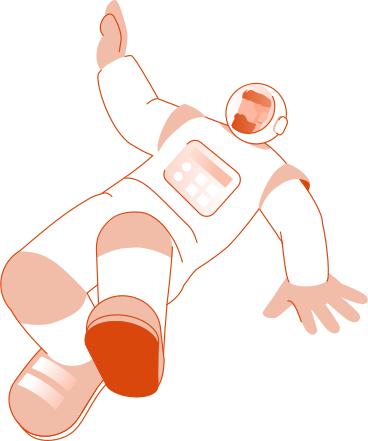 flying astronaut PNG, SVG
