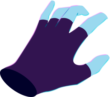 hand in fingerless glove PNG, SVG