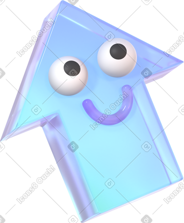 Abstract  arrow with eyes PNG, SVG