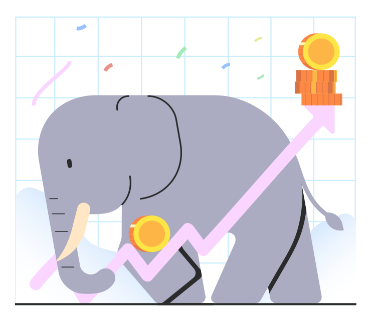 Ilustraciones e Imágenes de Elefante en PNG y SVG