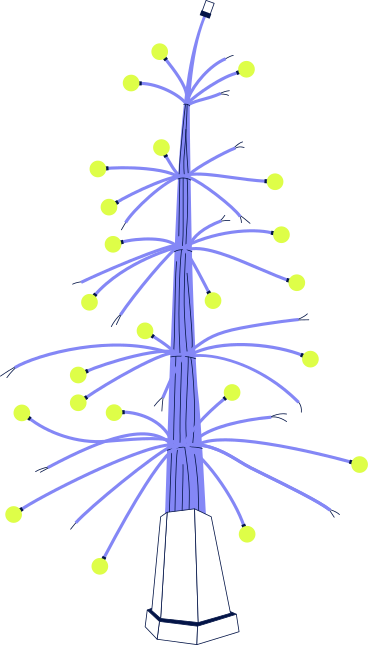 weihnachtsbaum aus drähten PNG, SVG