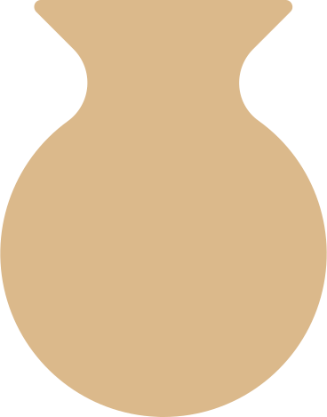 beige clay vase PNG, SVG