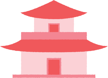 red short pagoda PNG, SVG