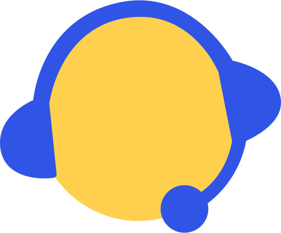 Illustration emoji with headset aux formats PNG, SVG