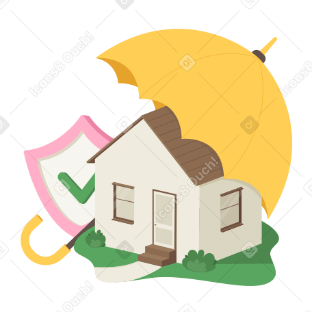 House insurance or property insurance PNG, SVG