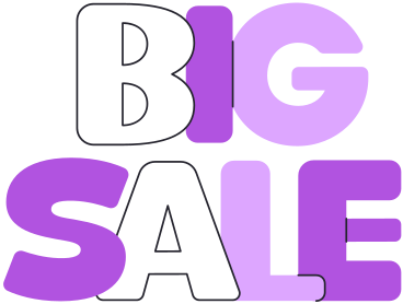 lettering big sale text PNG, SVG