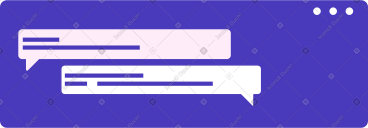 Browser with messages PNG, SVG