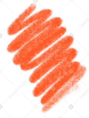 Gribouillis orange PNG, SVG