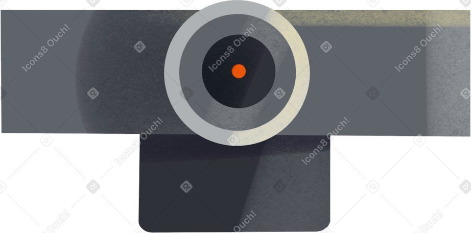 grey webcam Illustration in PNG, SVG